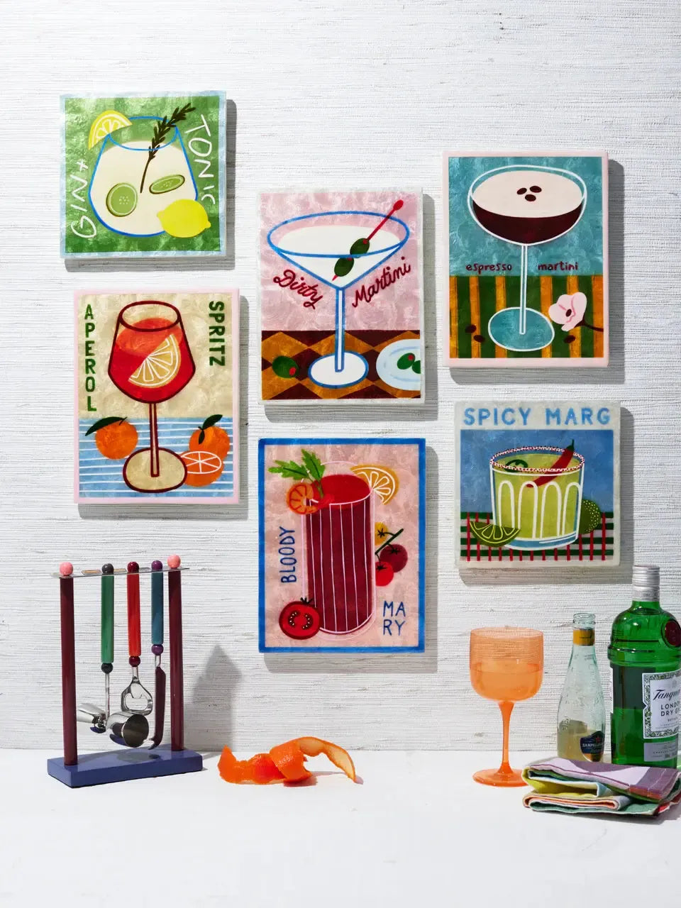 Happy Hour Espresso Tile-Wall Decor-Jones & Co-The Bay Room