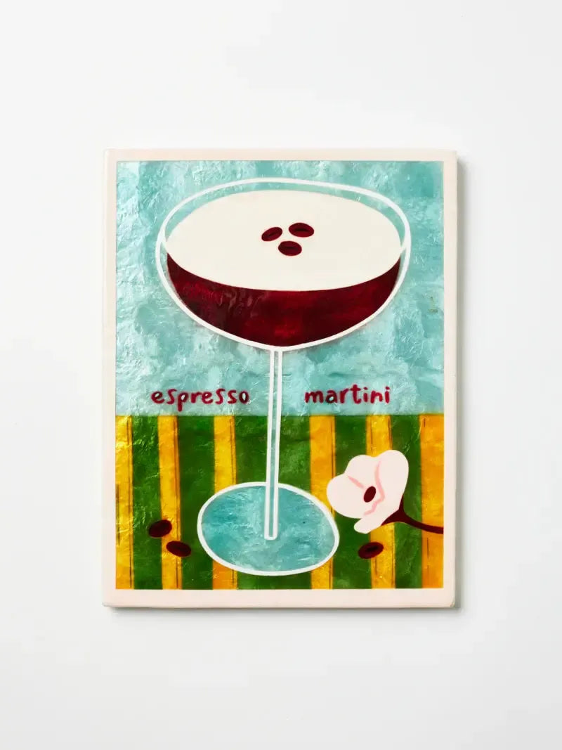 Happy Hour Espresso Tile-Wall Decor-Jones & Co-The Bay Room