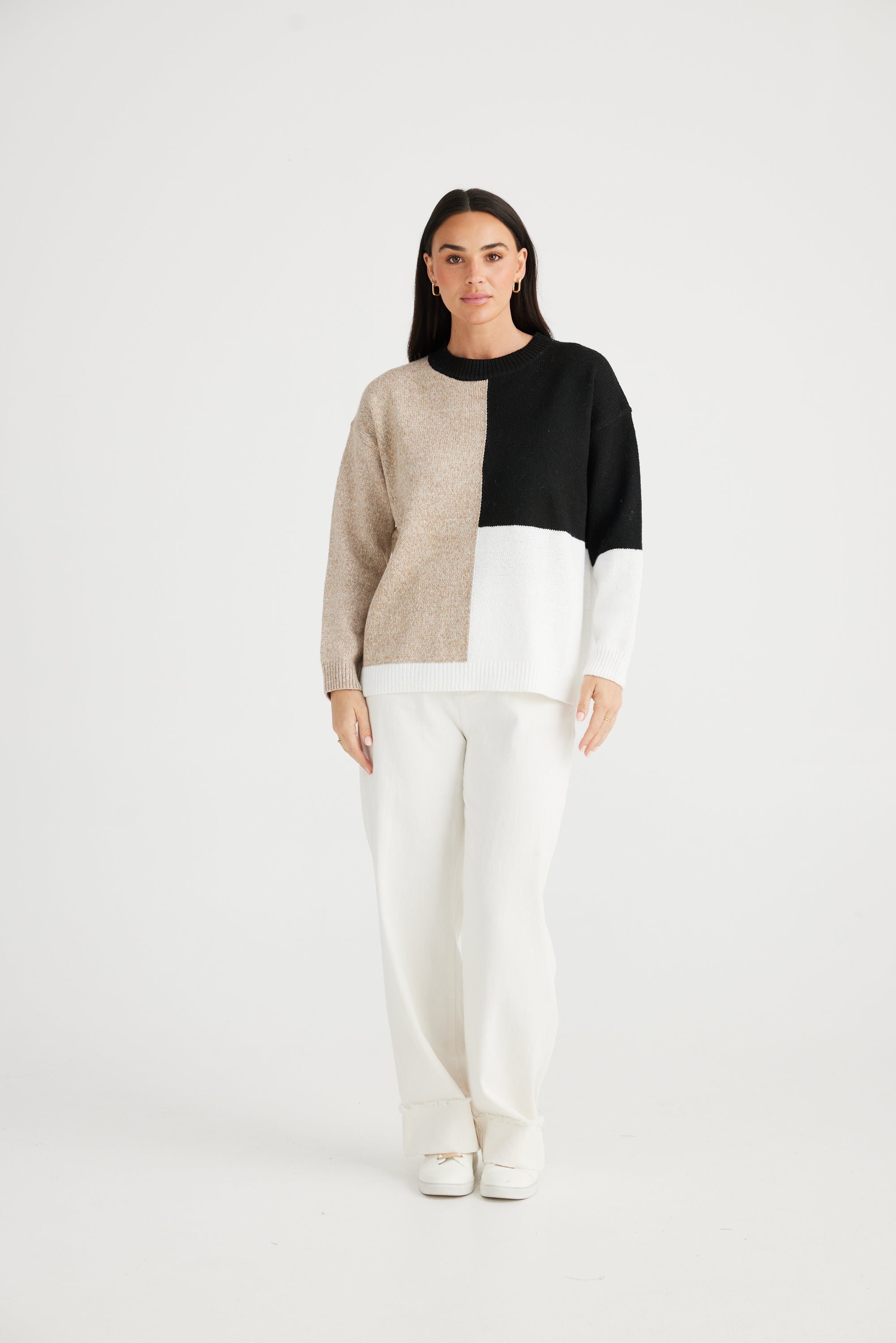 Harmony Knit - Natural-Knitwear & Jumpers-Brave & True-The Bay Room