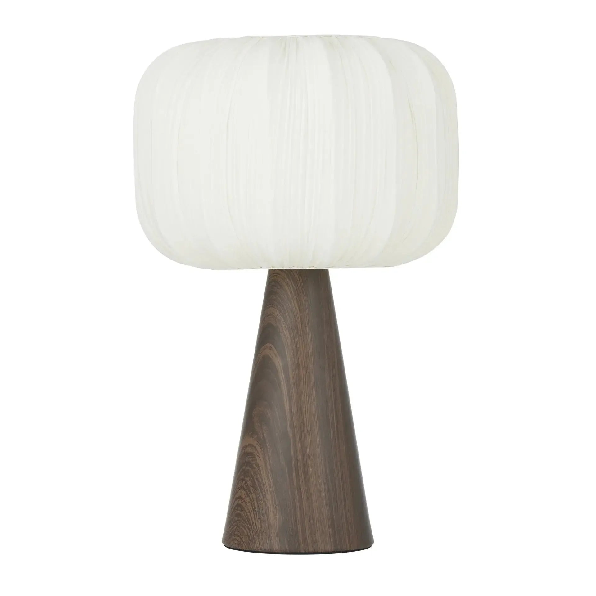 Havana Wood Look Lamp 30x46cm Walnut/Ivory-Lighting-Coast To Coast Home-The Bay Room