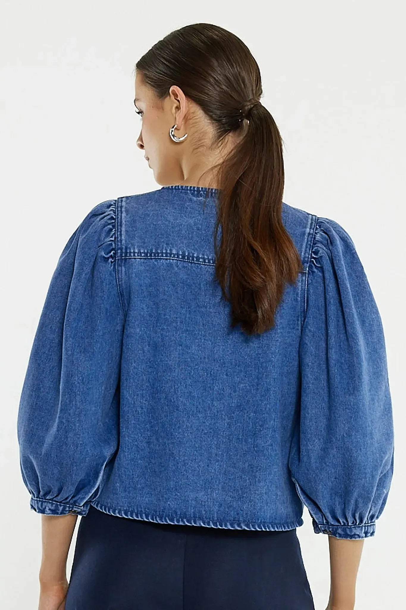Hayes Denim Shirt - Classic Blue-SASS-The Bay Room