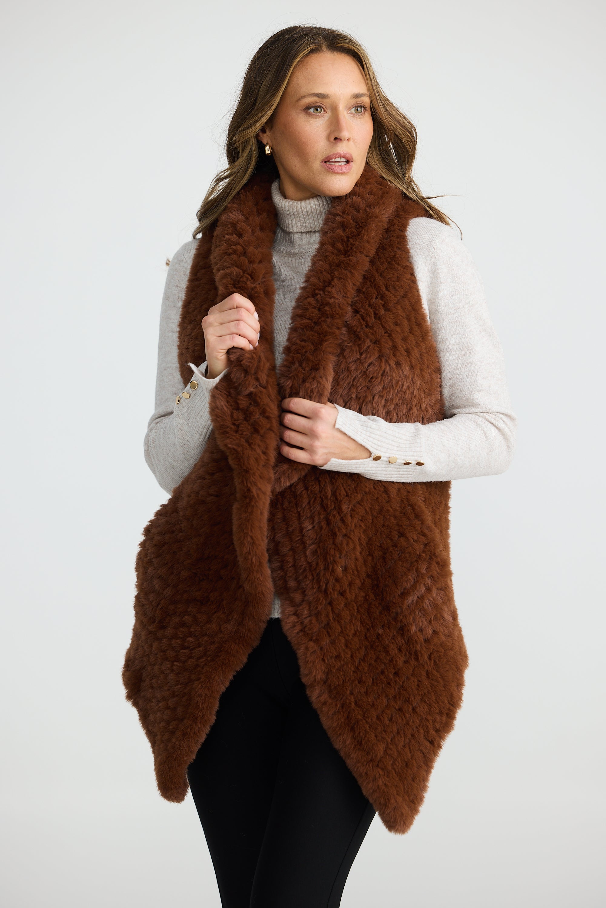 Haywood Vest - Chestnut-Jackets, Coats & Vests-Brave & True-The Bay Room