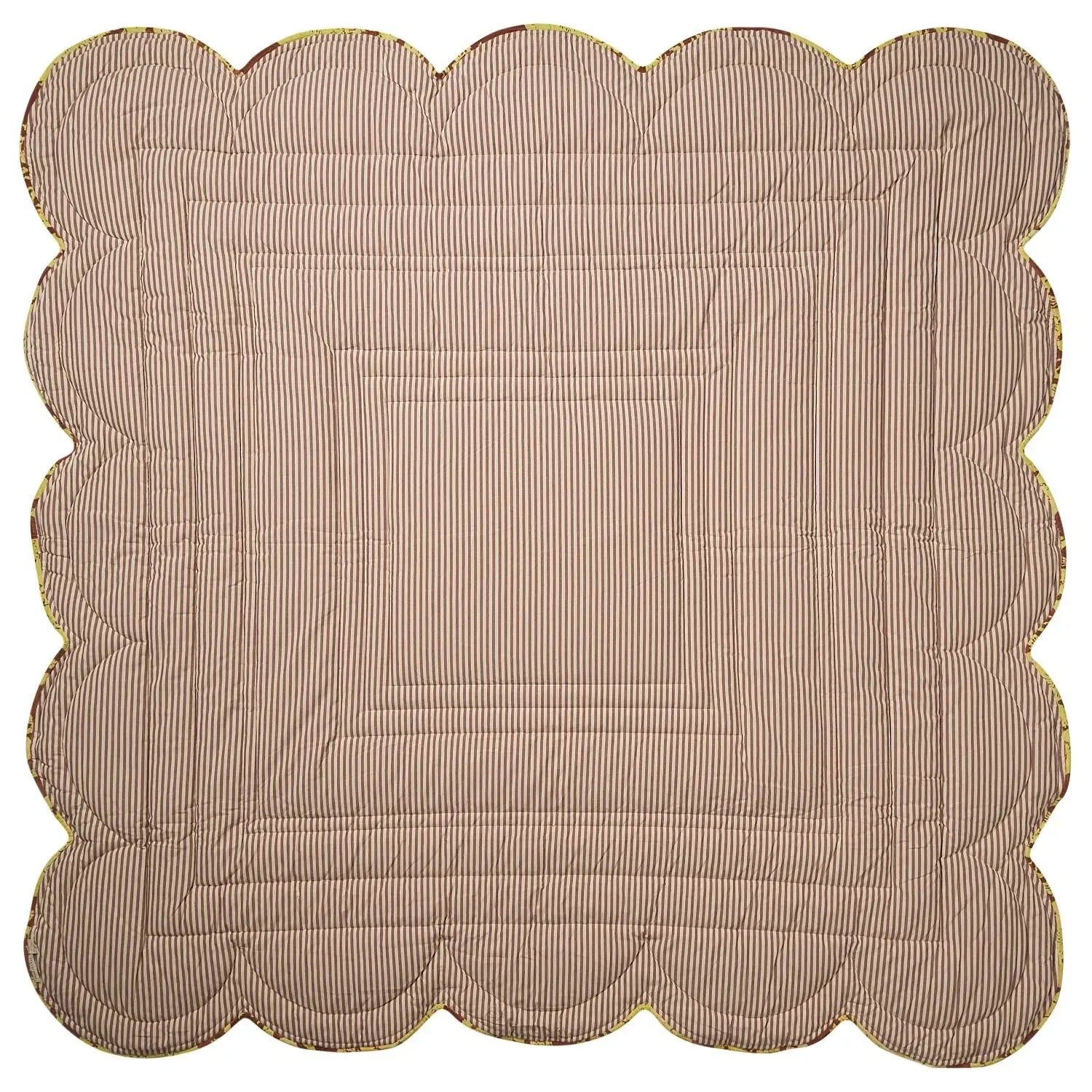 Hazel Scalloped Velvet Bedcover-Soft Furnishings-Sage & Clare-The Bay Room