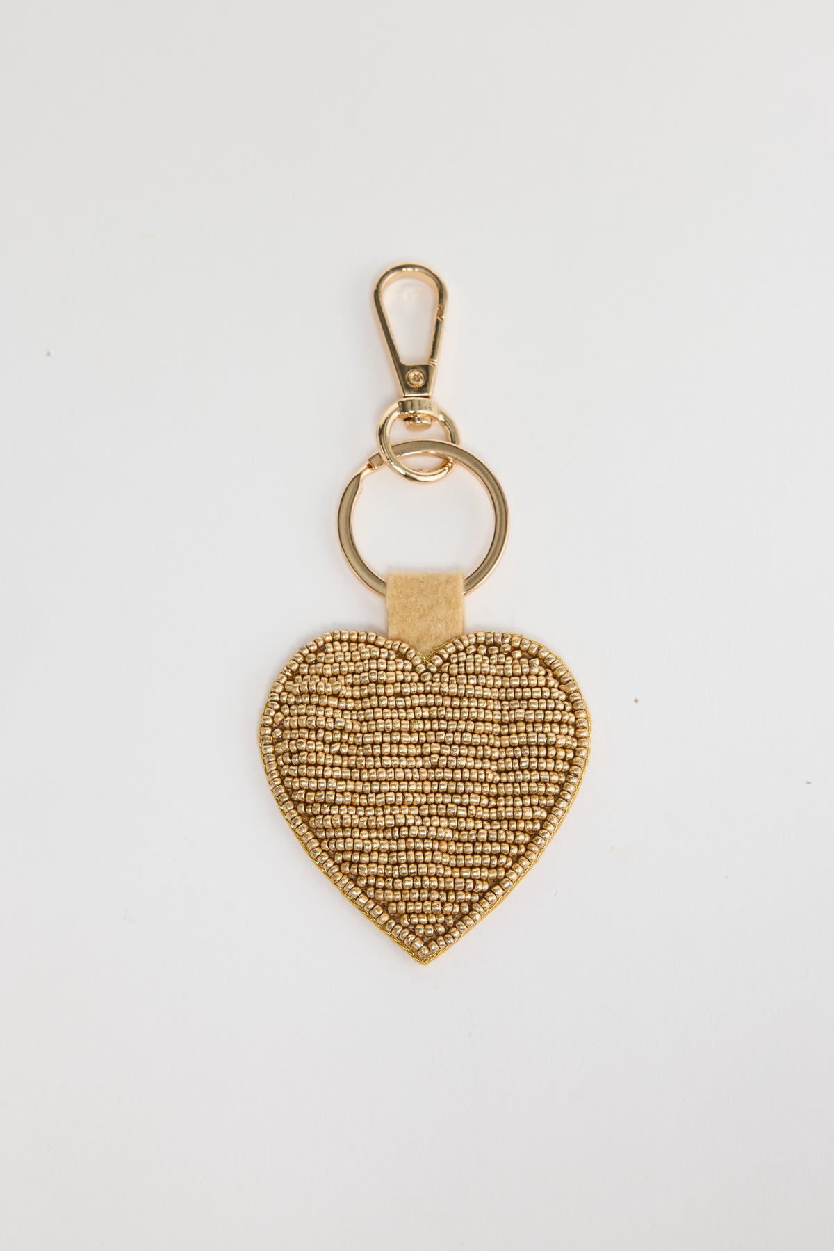 Heart Keyring - Gold