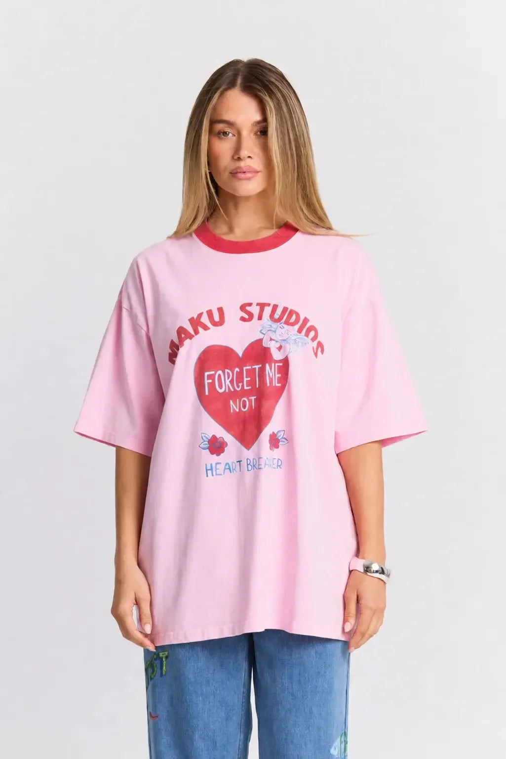 Heartbreaker Oversized Tee-Tops-Maku Studios-The Bay Room
