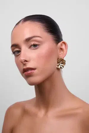 Henrietta Soft Gold Earring-Jewellery-Liberte-The Bay Room