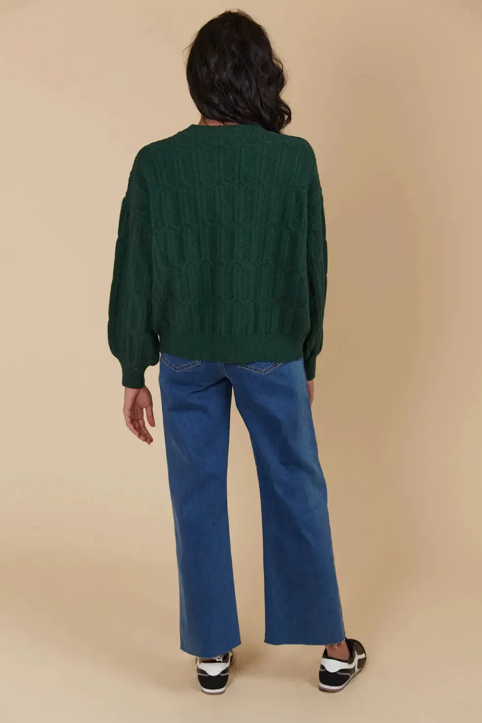 Hera Jumper - Pine-Knitwear & Jumpers-Isle Of Mine-The Bay Room