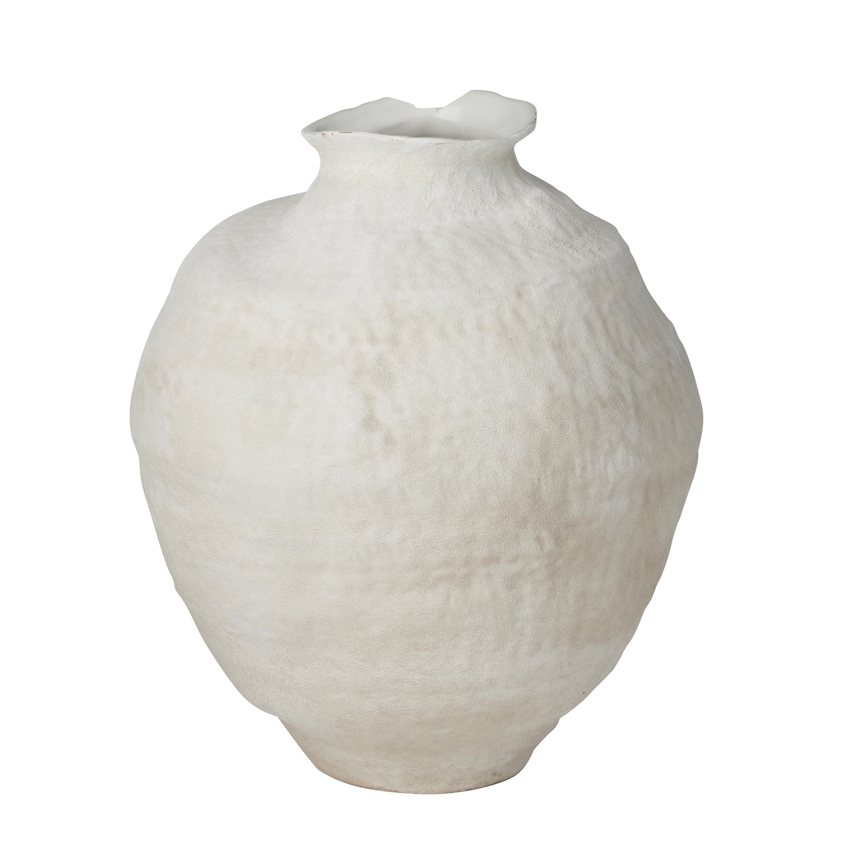 Herman Ceramic Vase 40x45.5cm Ivory-Pots, Planters & Vases-Coast To Coast Home-The Bay Room