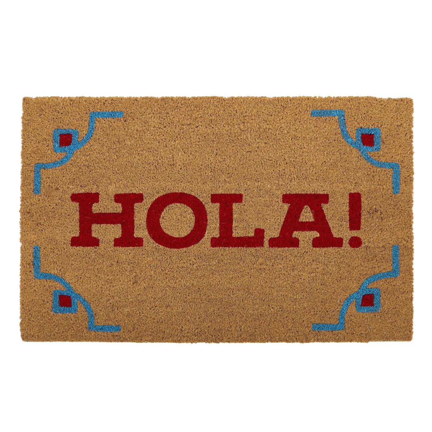 Hola PVC Back Coir Mat 50x80cm-Floor Rugs & Doormats-Coast To Coast Home-The Bay Room