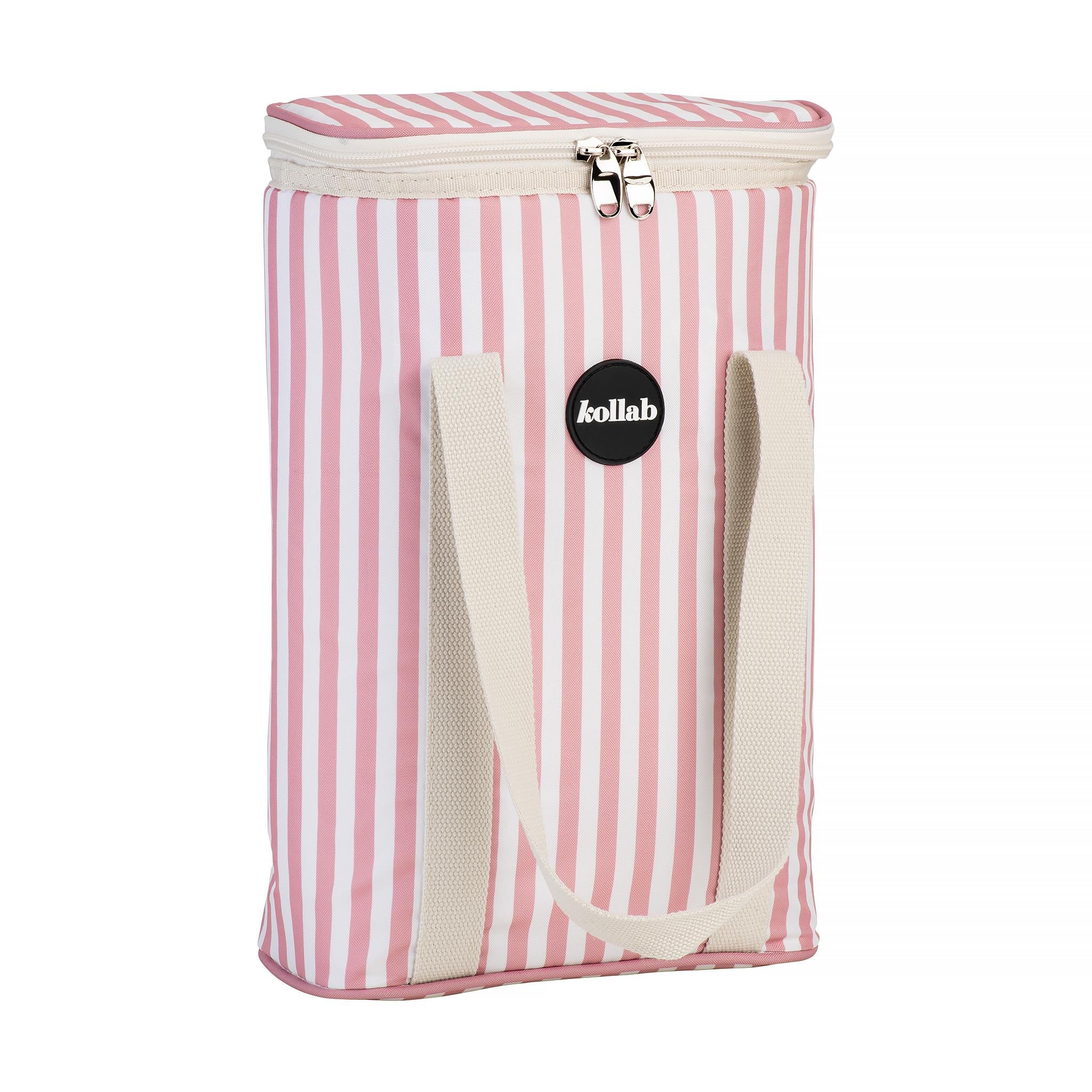 Holiday Wine Cooler Bag Rose Stripe-Travel & Outdoors-Kollab-The Bay Room