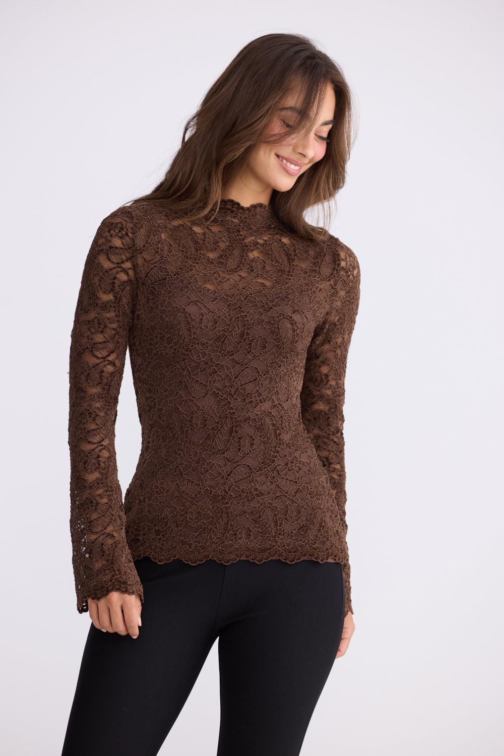 Hollis Top - Chocolate-Tops-Brave & True-The Bay Room