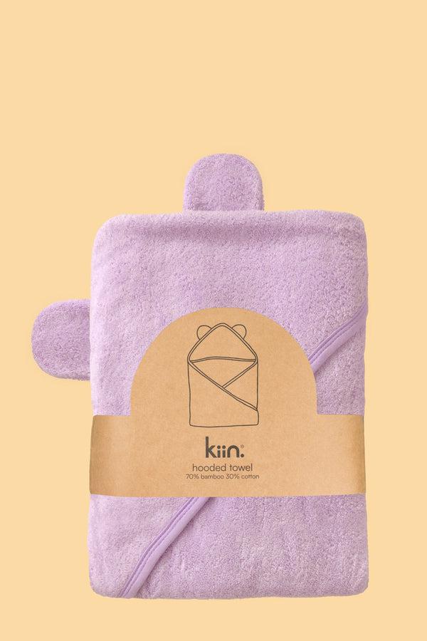 Hooded Towel - Lilac-Nursery & Nurture-Kiin-The Bay Room