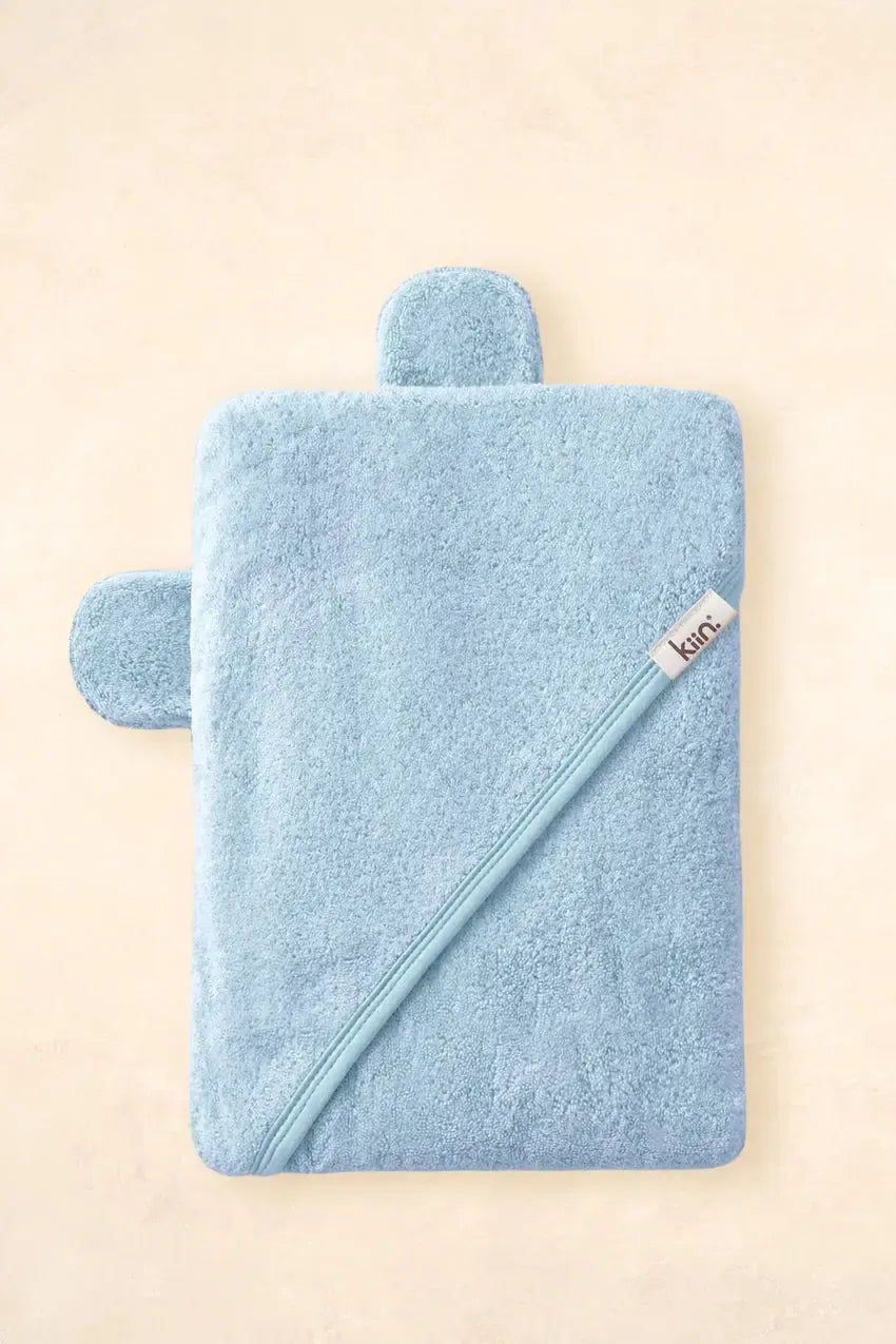 Hooded Towel - Sky-Nursery & Nurture-Kiin-The Bay Room