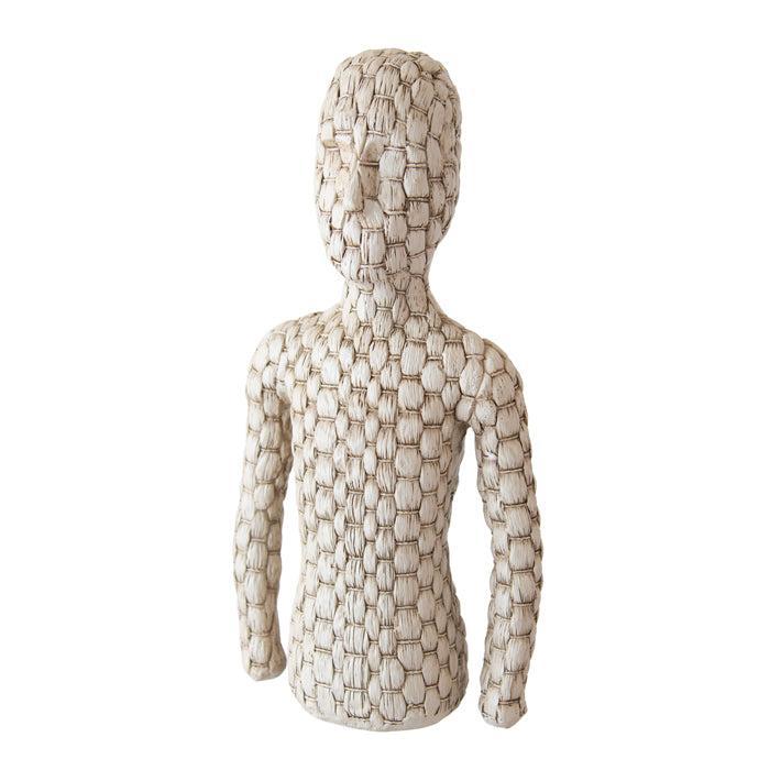 Horrace Resin Taupe Woven Man Large-Decor Items-Pure Homewares-The Bay Room