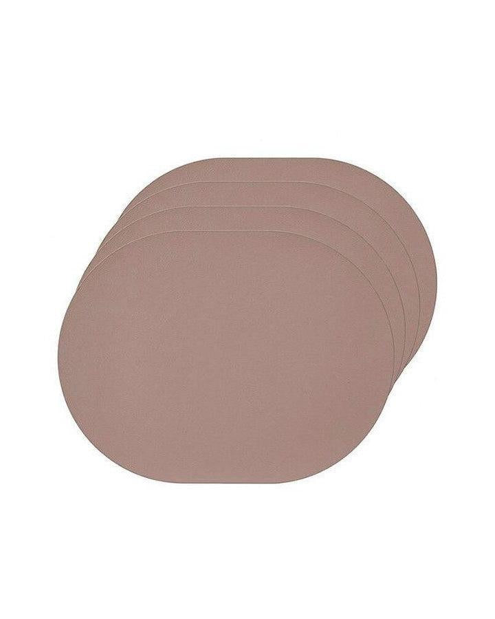 Hugo Oval Dusty Pink 4pk Placemat-Dining & Entertaining-Ladelle-The Bay Room