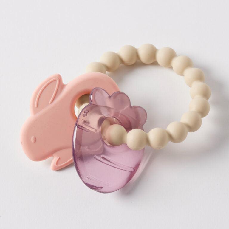 Hungry Bunny Silicone Teether-Toys-Jiggle & Giggle-The Bay Room