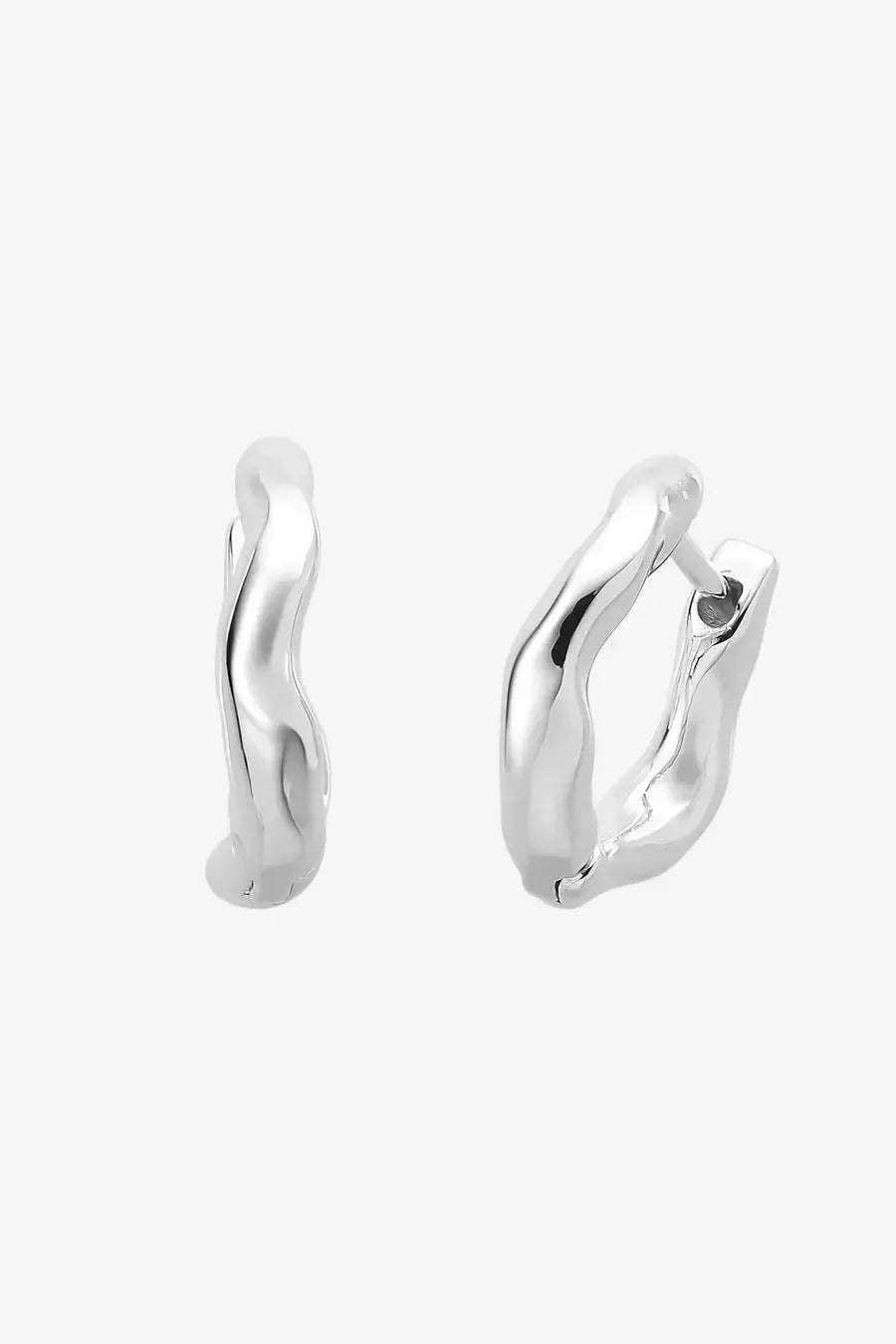 Hunter Silver Huggie-Jewellery-Liberte-The Bay Room