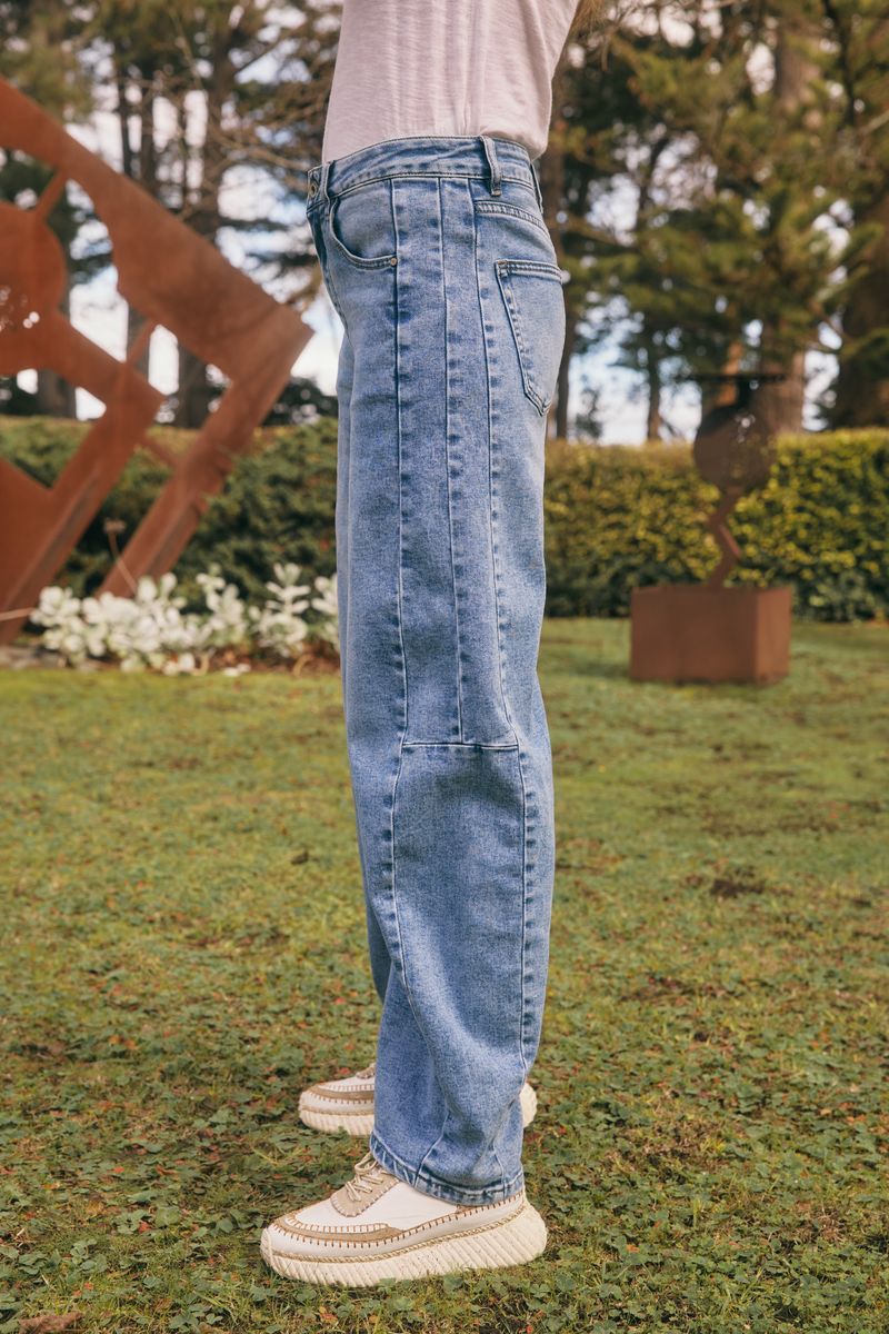 Idaho Barrel Jean - Mid Denim-Jeans-Italian Star-The Bay Room