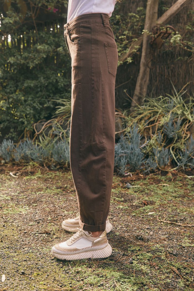 Idaho Barrel Jean - Mocha-Jeans-Italian Star-The Bay Room