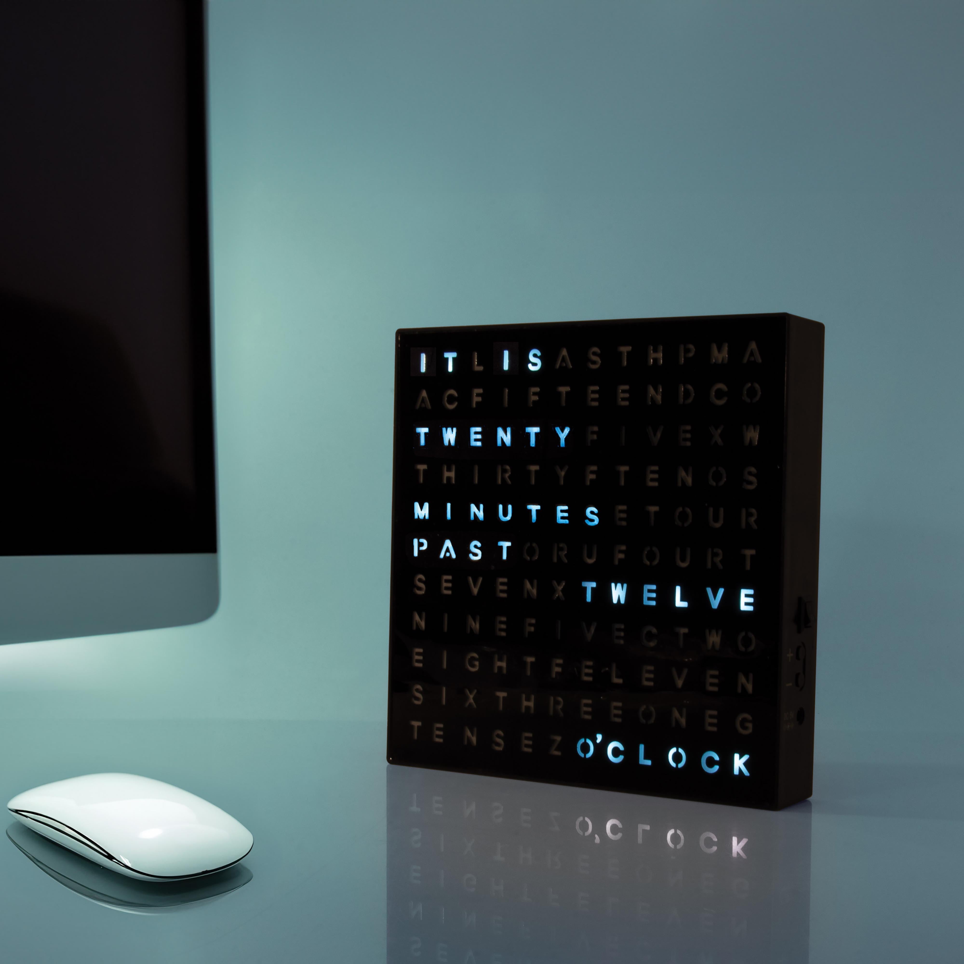 Iluminated Word Clock-Decor Items-Maverick-The Bay Room