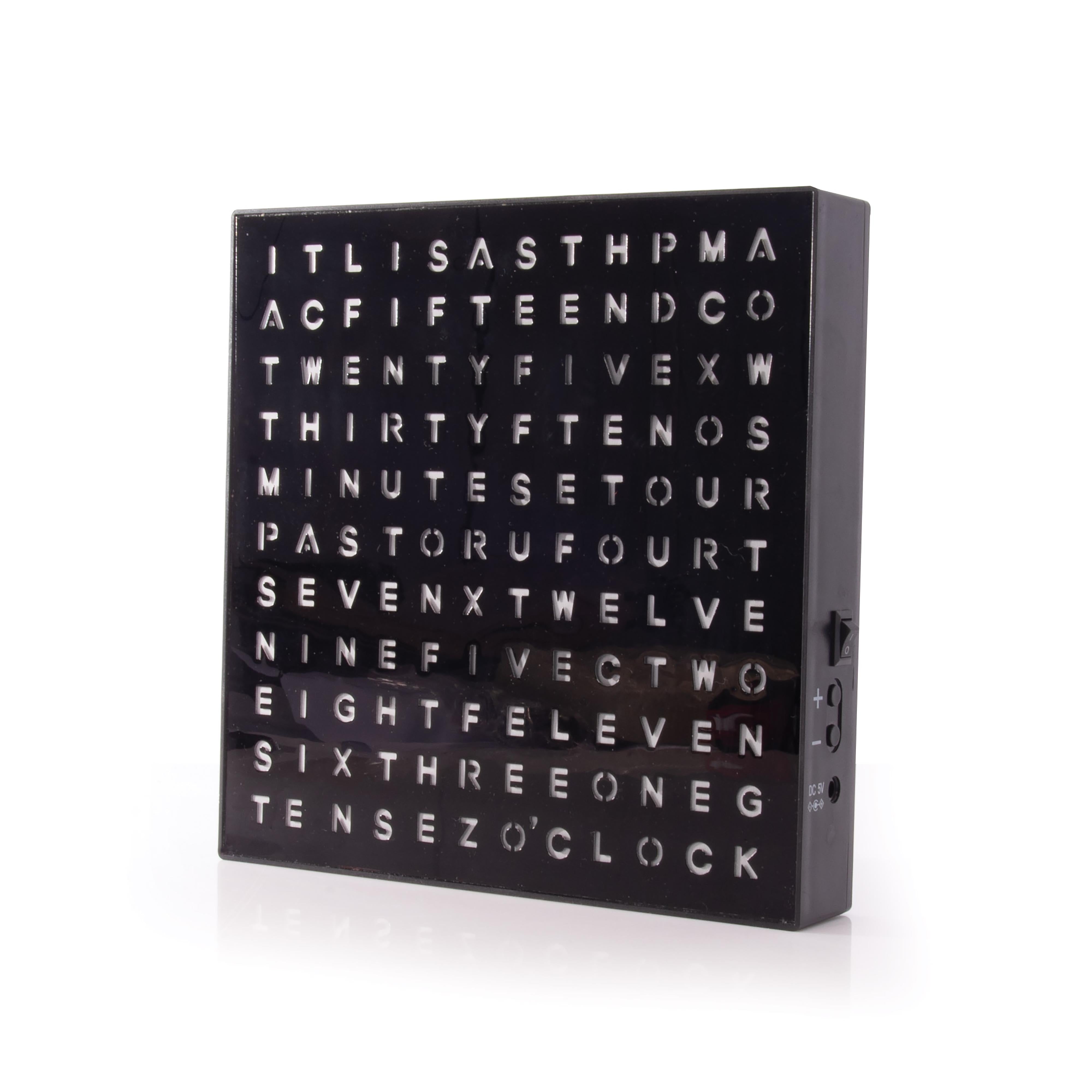 Iluminated Word Clock-Decor Items-Maverick-The Bay Room