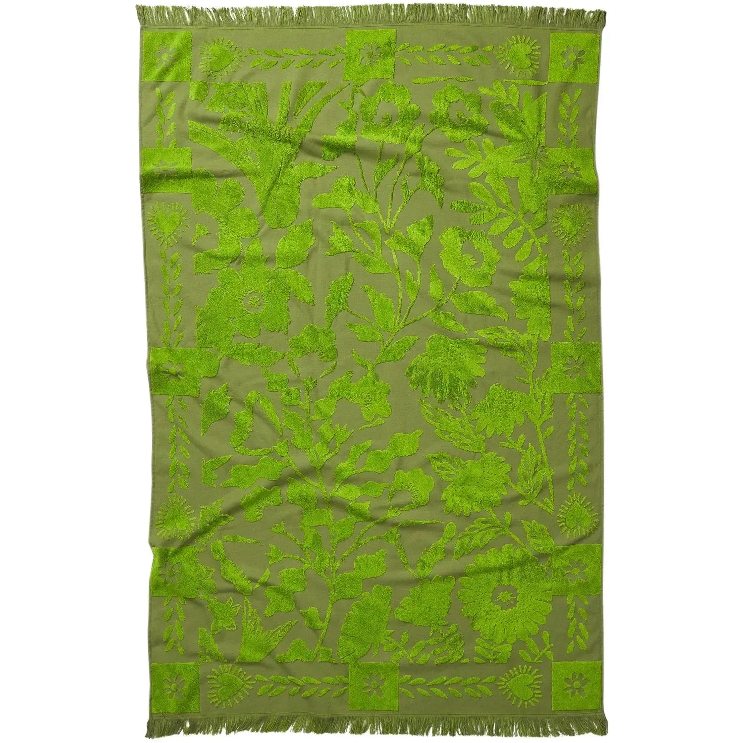 Indiana Bath Sheet - Cactus Green-Soft Furnishings-Sage & Clare-The Bay Room