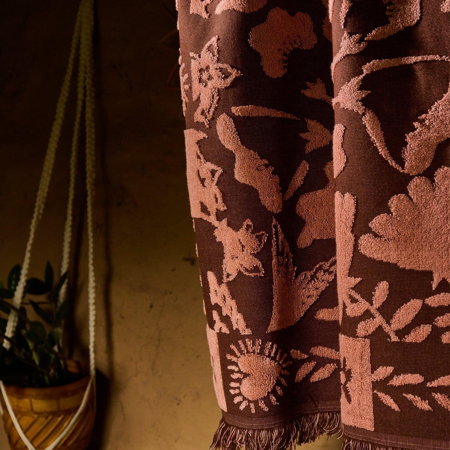 Indiana Bath Sheet - Carnelian-Soft Furnishings-Sage & Clare-The Bay Room