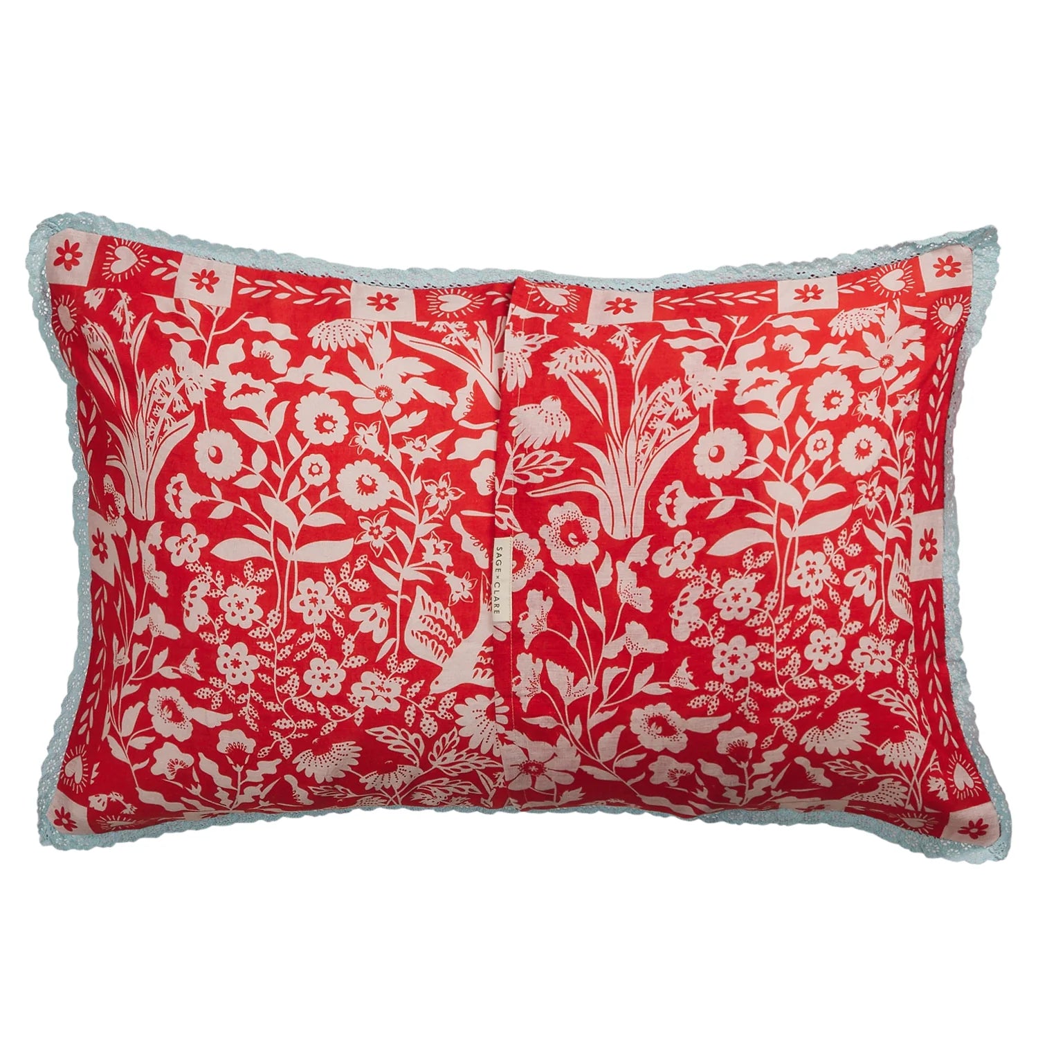 Indiana Linen Pillowcase Set - Poppy-Soft Furnishings-Sage & Clare-The Bay Room