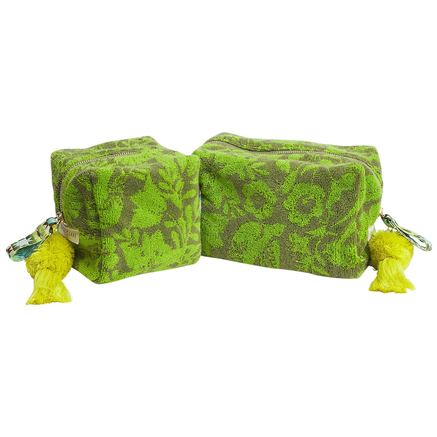 Indiana Terry Pouch - Cactus Green-Beauty & Well-Being-Sage & Clare-The Bay Room