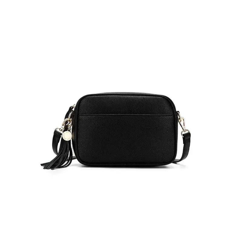 Indie Black Crossbody Bag-Bags & Clutches-Black Caviar Designs-The Bay Room