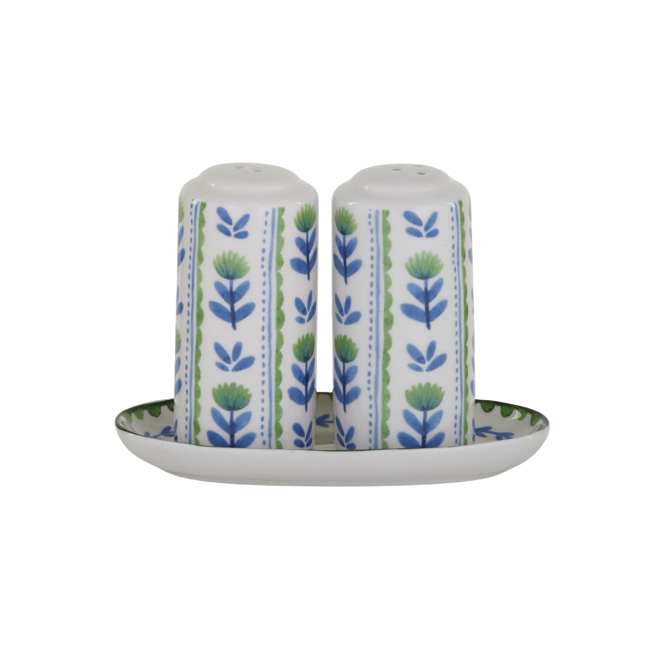 Indigo 3pc Ceramic S&P Set 12x6x10cm-Kitchenware-Coast To Coast Home-The Bay Room