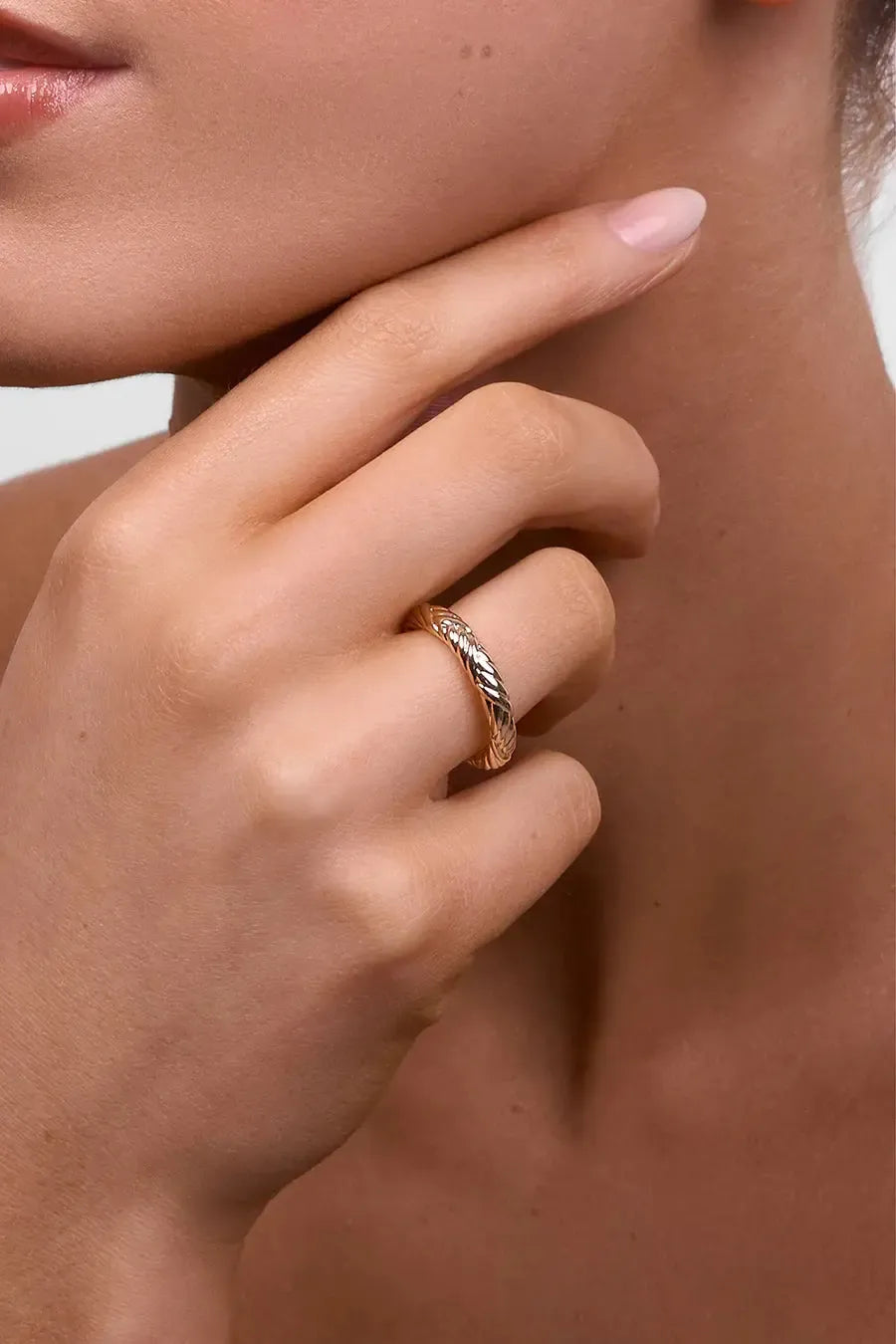 Indira Soft Gold Ring-Jewellery-Liberte-The Bay Room