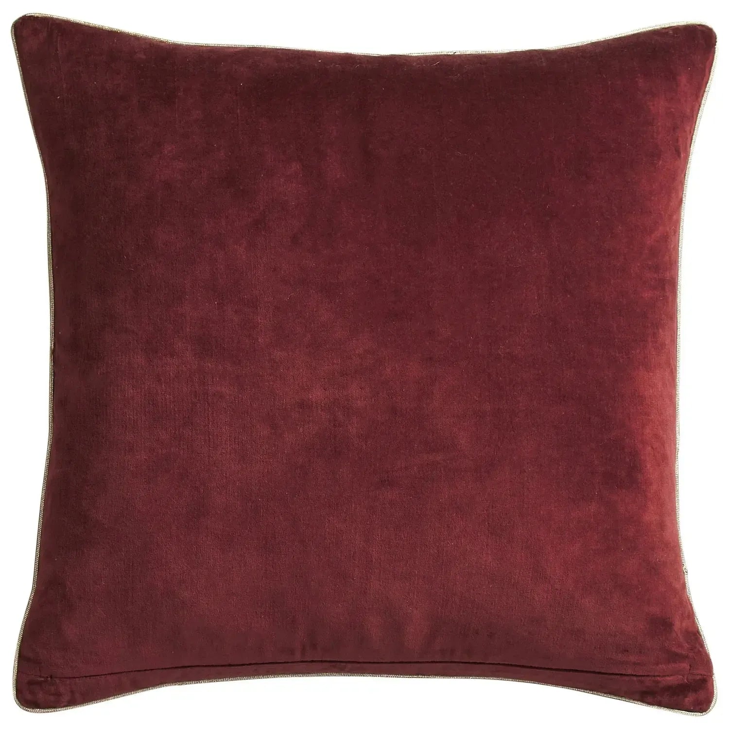 Ines Velvet Cushion - Burnt Sienna-Soft Furnishings-Sage & Clare-The Bay Room