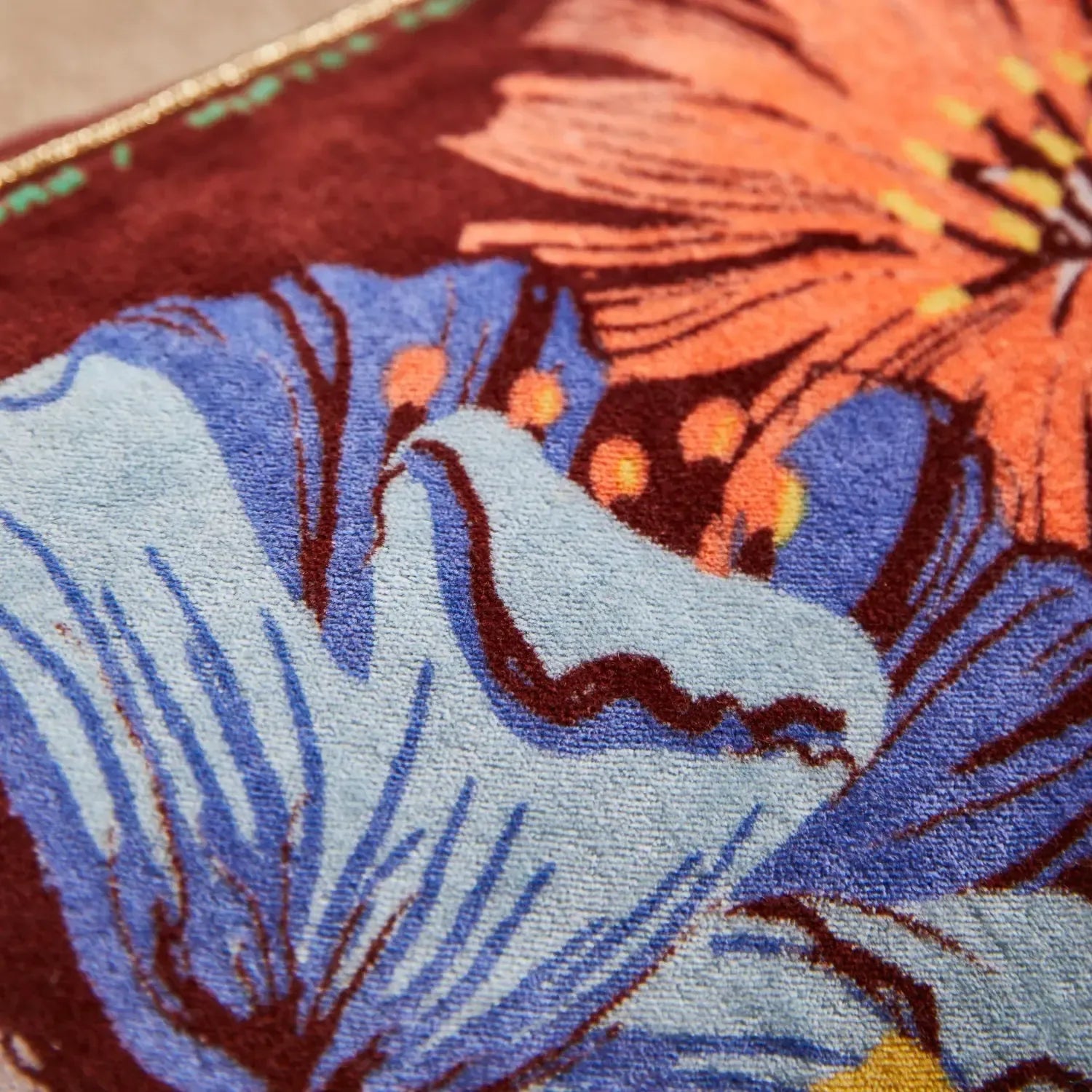 Ines Velvet Cushion - Burnt Sienna-Soft Furnishings-Sage & Clare-The Bay Room