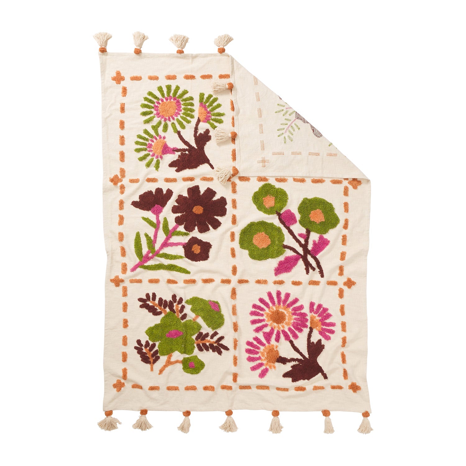 Ira Floral Blanket-Soft Furnishings-Sage & Clare-The Bay Room