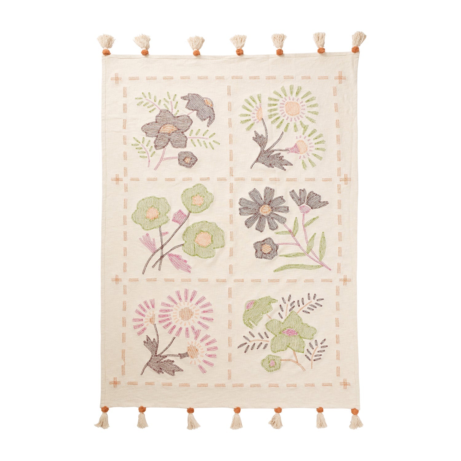 Ira Floral Blanket-Soft Furnishings-Sage & Clare-The Bay Room