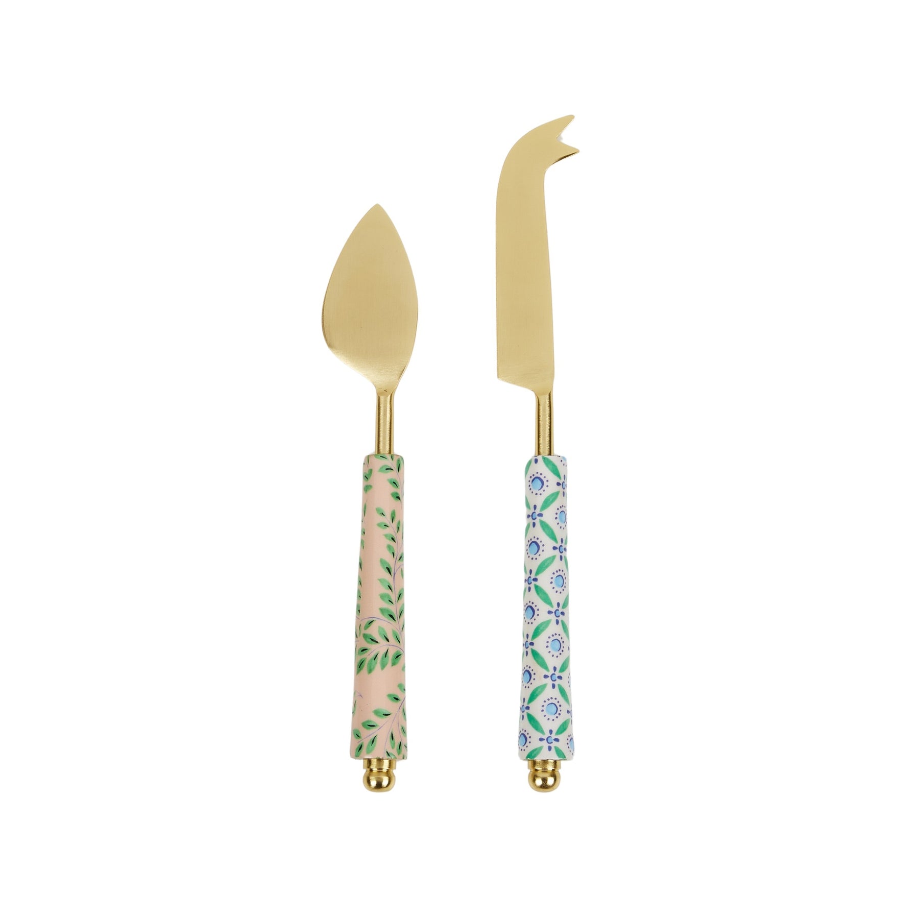 Iris Set/2 Resin Cheese Knives 21cm Multi-Dining & Entertaining-Coast To Coast Home-The Bay Room