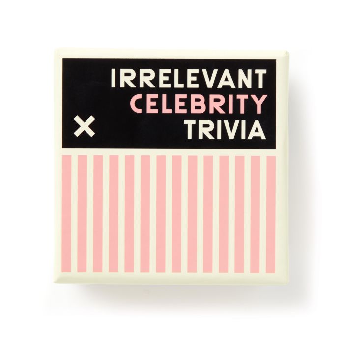 Irrelevant Celebrity Trivia-Fun & Games-Brass Monkey-The Bay Room
