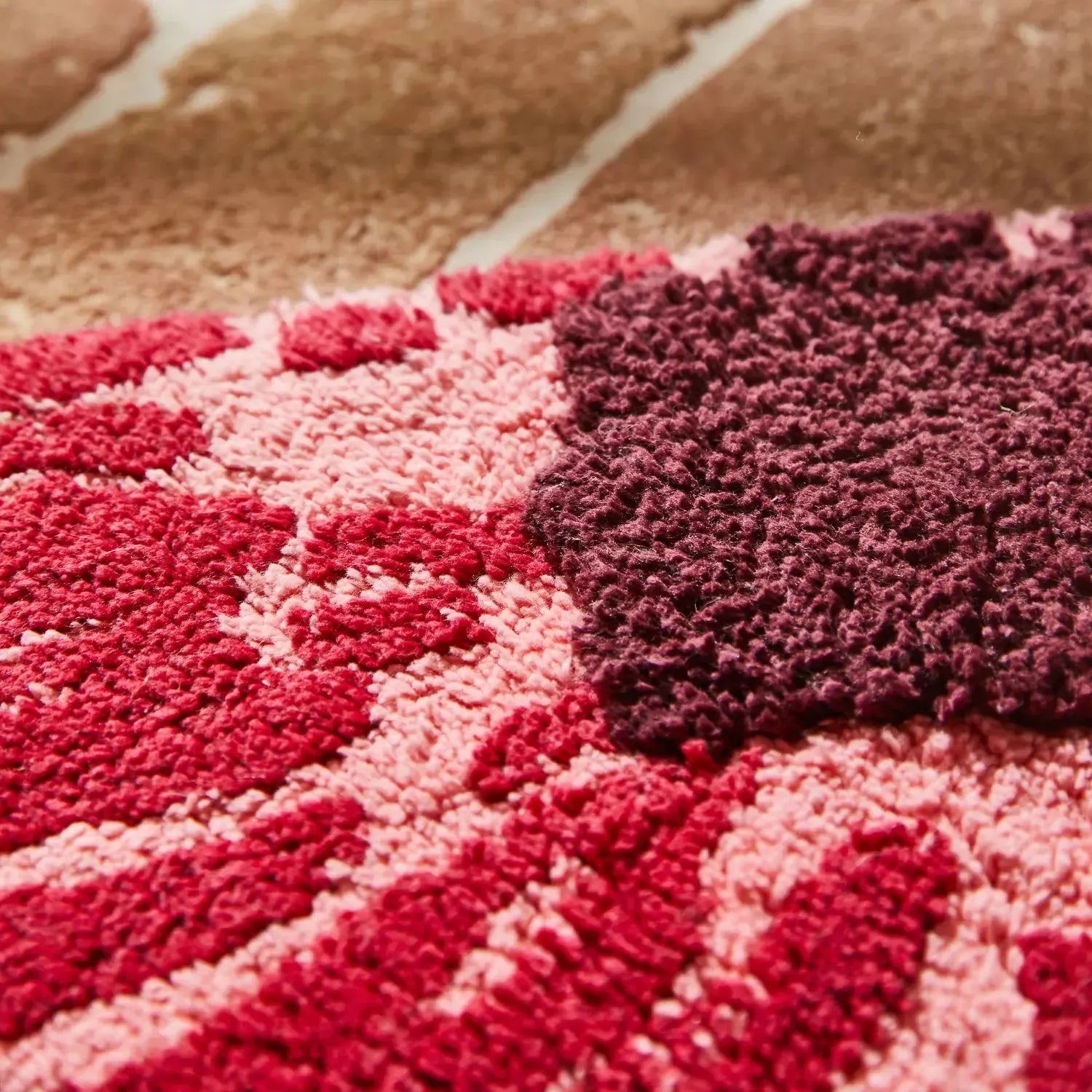 Isabella Bath Mat - Crimson-Soft Furnishings-Sage & Clare-The Bay Room