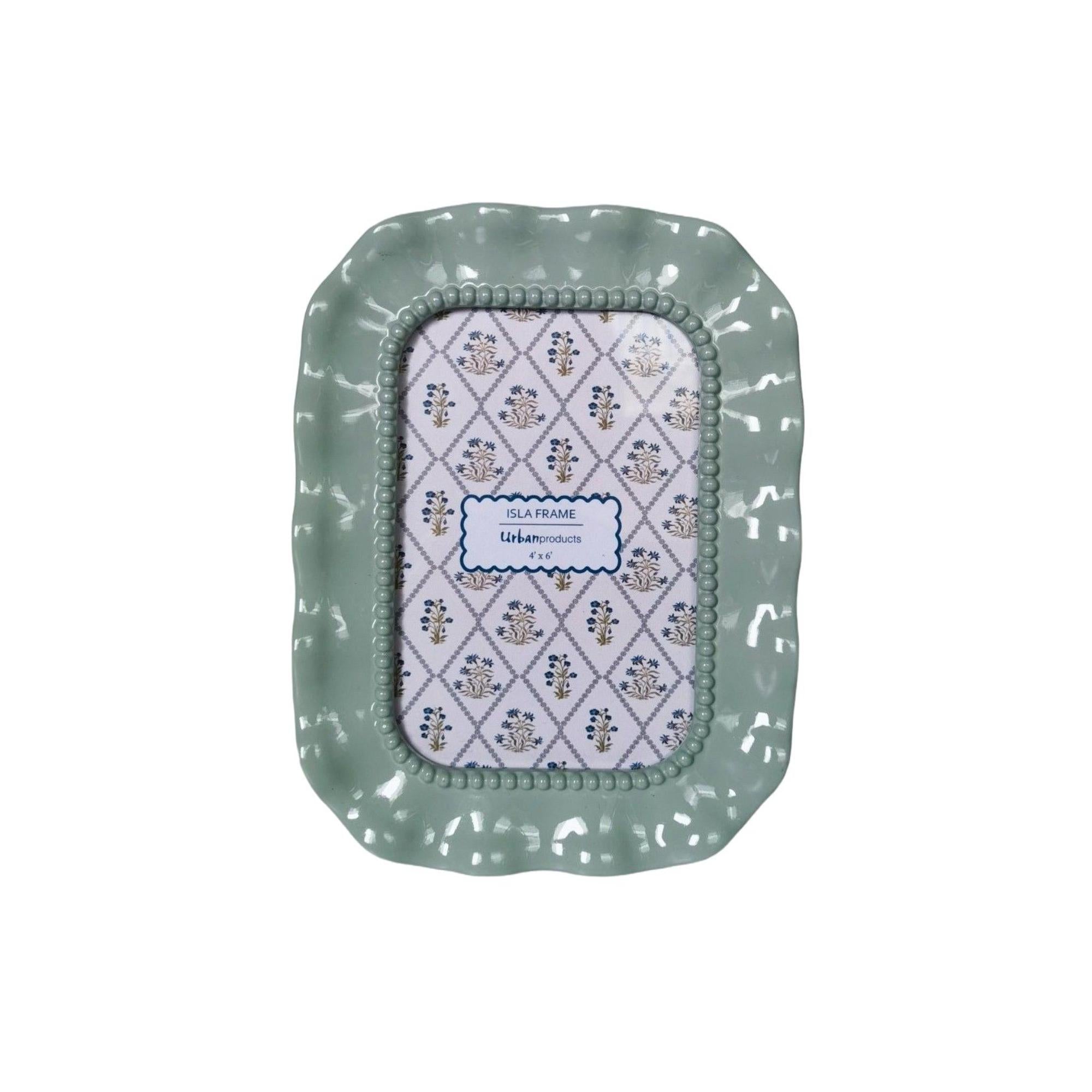 Isla Frame Blue 4x6"-Decor Items-Urban Products-The Bay Room