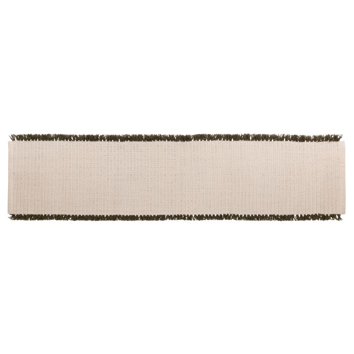 Isla Fringe Table Runner 140x35x1cm Green-Dining & Entertaining-Amalfi-The Bay Room