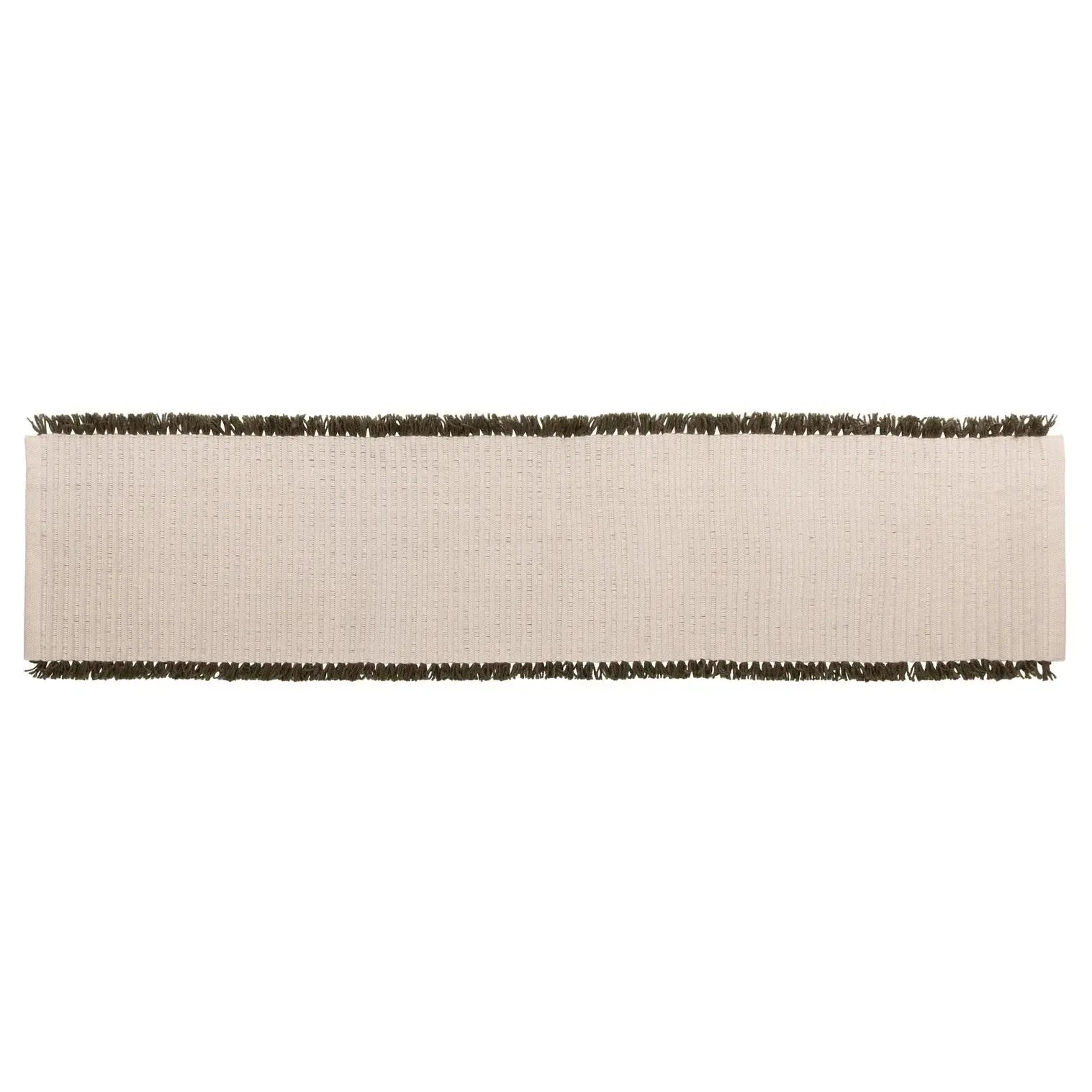 Isla Fringe Table Runner 140x35x1cm Green-Dining & Entertaining-Amalfi-The Bay Room