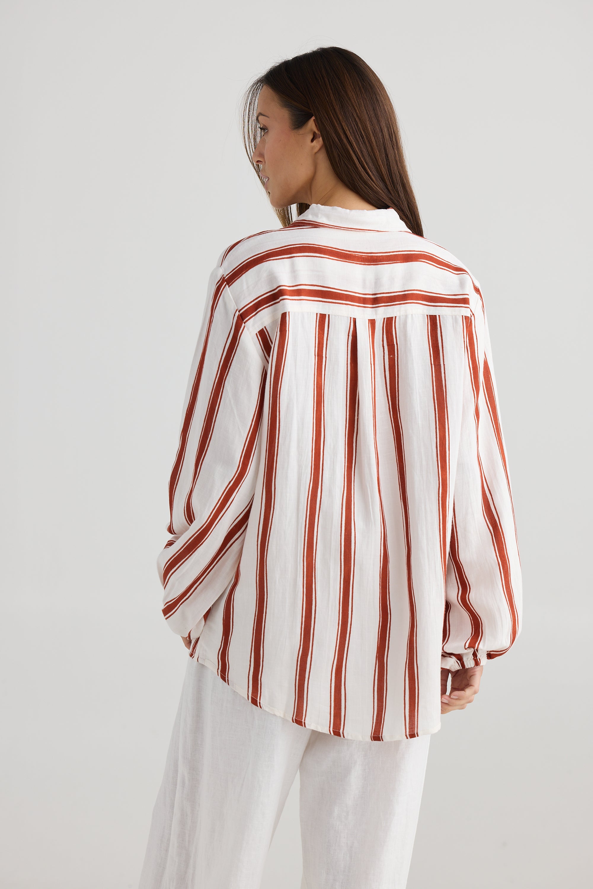 Island Shirt - Drifter Stripe-Tops-Holiday-The Bay Room