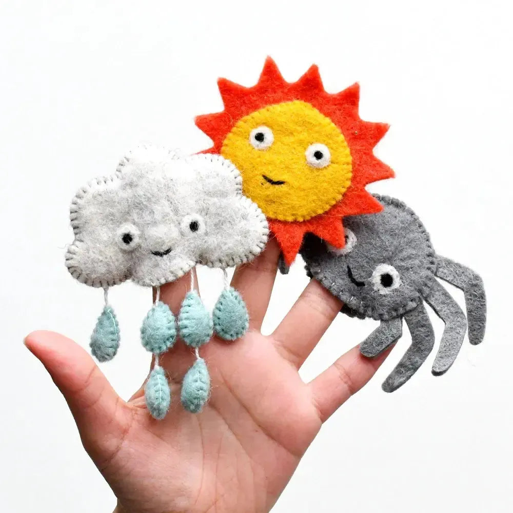 Itsy Bitsy Spider (Incy Wincy Spider) Finger Puppet Set-Toys-Tara Treasures-The Bay Room