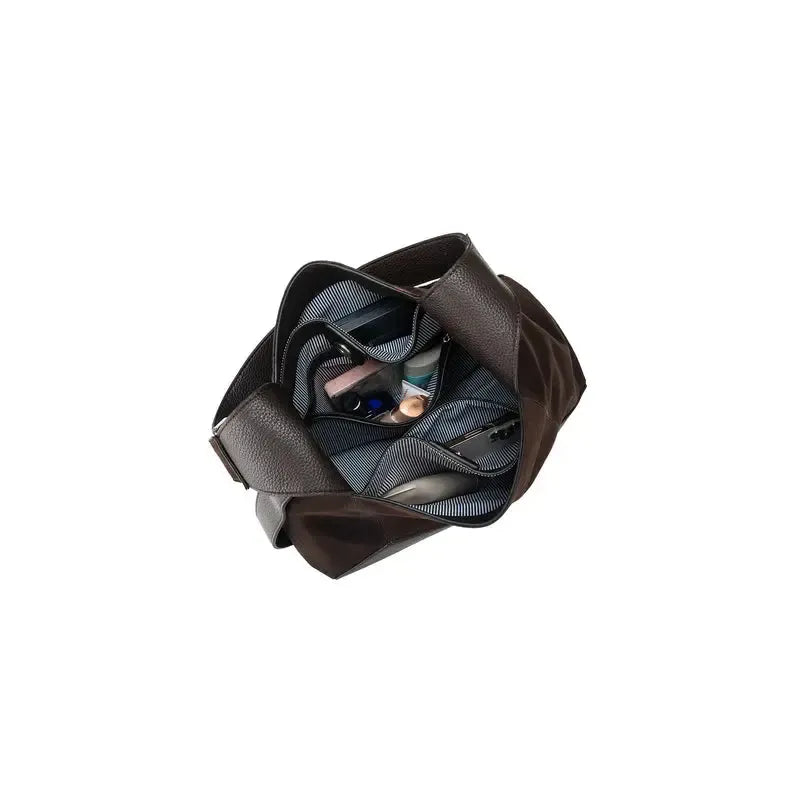 Jacqueline Cocoa 3 Piece Handbag-Bags & Clutches-Black Caviar Designs-The Bay Room
