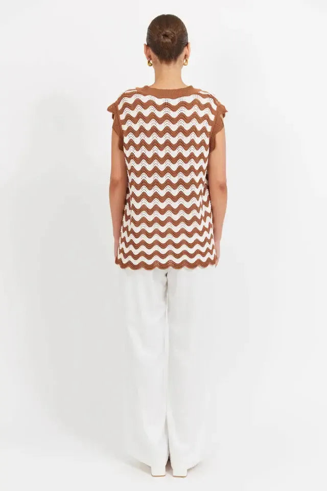 Jamaica Knit Top - Tan-Tops-Haven-The Bay Room