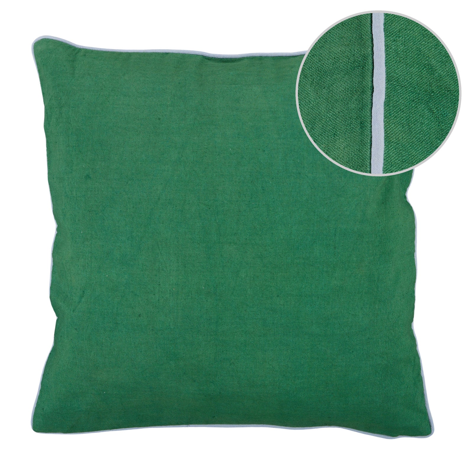 Jane Linen/Cotton Cushion 50x50cm Emerald-Soft Furnishings-Coast To Coast Home-The Bay Room