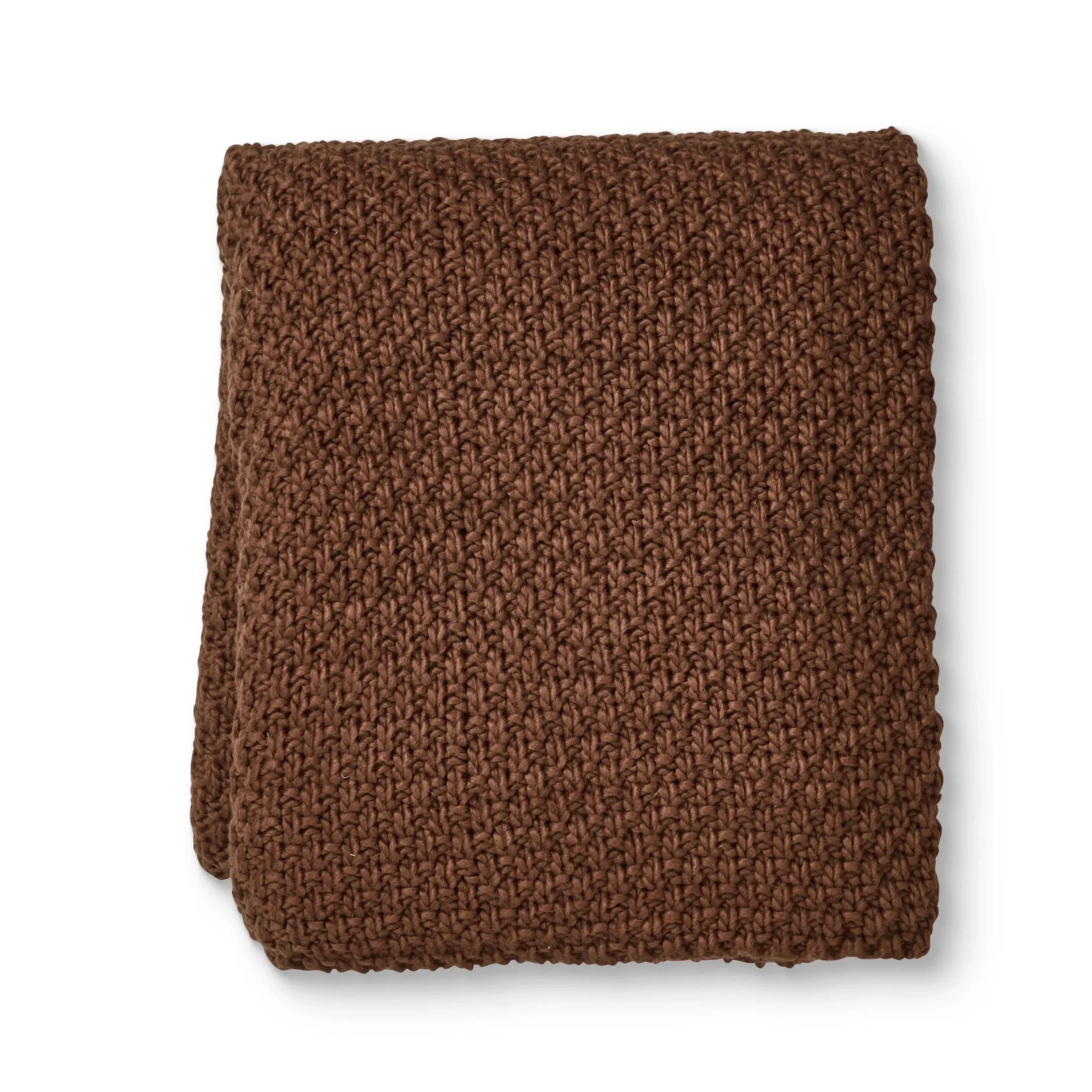 Jarah Chocolate Throw 140x175cm-Soft Furnishings-Madras Link-The Bay Room