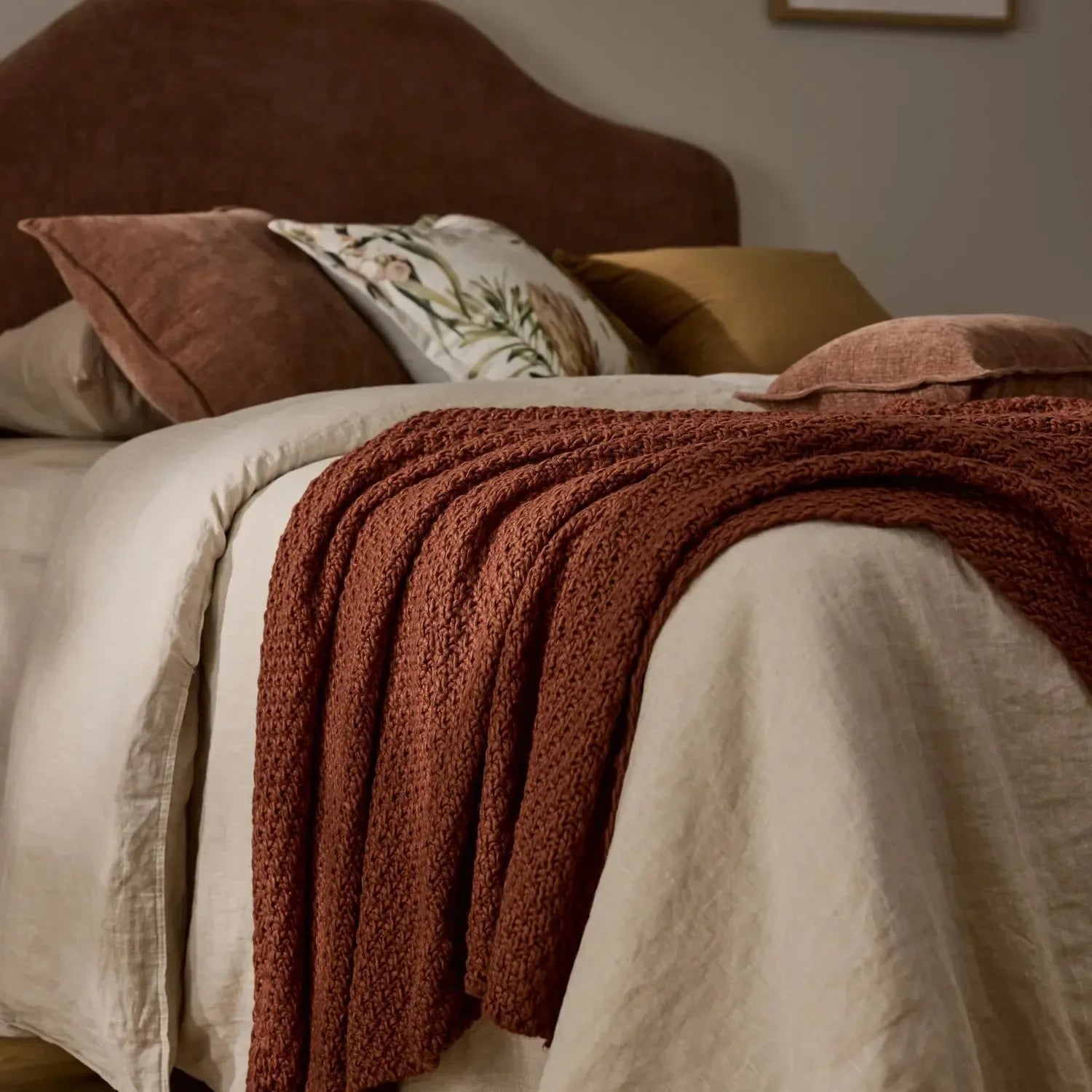 Jarah Russet Throw 140x175cm-Soft Furnishings-Madras Link-The Bay Room