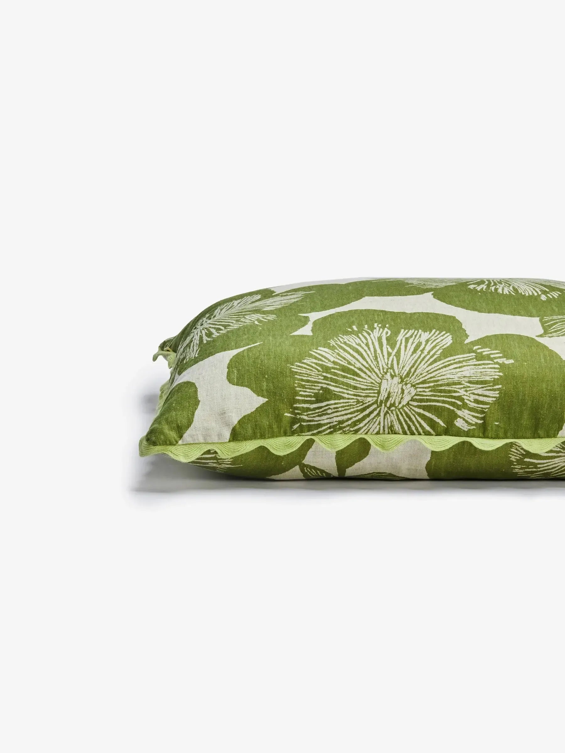 Jardin Khaki Linen Cushion 60cm-Soft Furnishings-Bonnie & Neil-The Bay Room